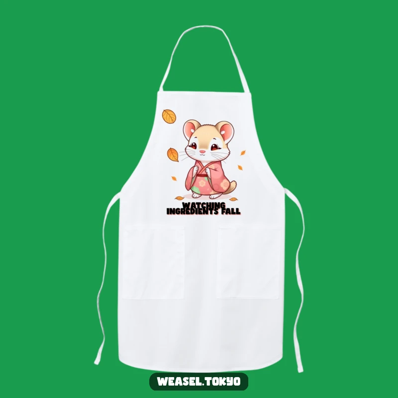 Funny Weasel Kimono Autumn Apron: Cook with Seasonal Charm