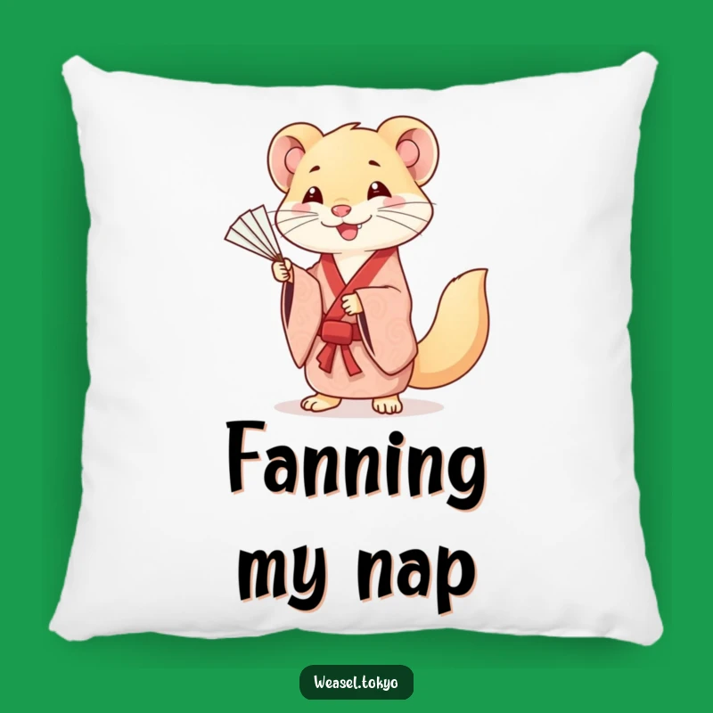 Funny Kawaii Weasel Pillow - Cozy Comfort with Elegant Charm