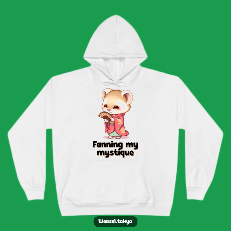 Funny Weasel Kimono Hoodie: Cozy Comfort and Curious Charm. A Hilarious Warm Gift