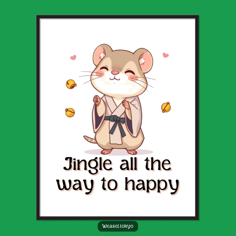 Funny Free Printable Wall Art: Juggling Weasel Whimsy - Downloadable Room Decor!