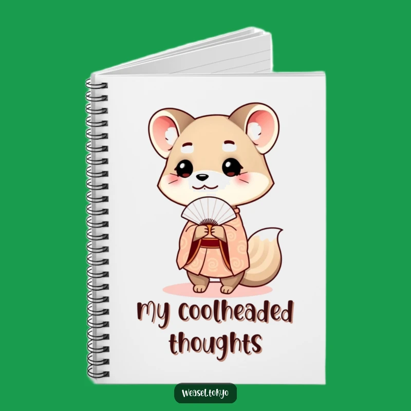 Funny Weasel Kimono Notebook: Jot Down Notes with Elegant Wit