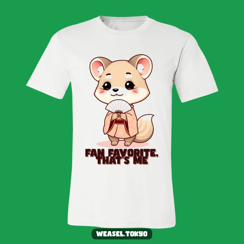 Funny Weasel Kimono T-Shirt: A Touch of Politeness and Style