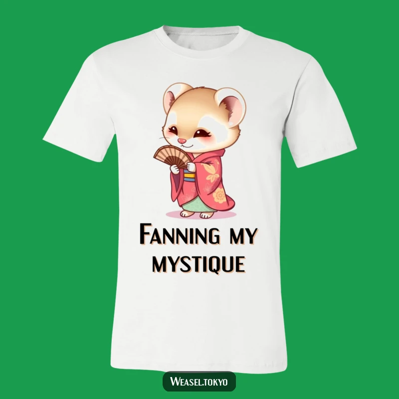 Funny Weasel Kimono T-Shirt: Wear Your Curiosity. Hilarious Cartoon Animal Tee